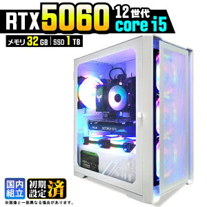 �y�ŐVRTX5060���ځz�y�X�[�p�[�Z�[������l�����z�Q�[�~���OPC �f�X�N�g�b�v�p�\�R�� �r�W�l�X GeForce RTX5060 ��12���� corei5 Windows11 10 ������ 16GB SSD1TB 1�N�ۏ� �Q�[�� �Q�[�~���O�p�\�R�� �f�X