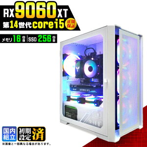 �y�ŒZ���������z�y�V�i �������Y 1�N�ۏ؁z�Q�[�~���OPC �f�X�N�g�b�v�p�\�R�� �r�W�l�X Radeon RX9060XT ��14���� corei5 Windows11 ������ 16GB SSD256GB �Q�[�� �Q�[�~���O�p�\�R�� �f�X�N�g�b�vPC ���X