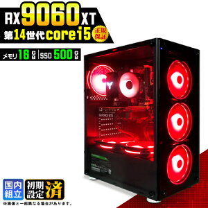 �_���S1�N�ۏ؁^�y�V�i �������Y�z�Q�[�~���OPC �f�X�N�g�b�v�p�\�R�� �r�W�l�X Radeon RX9060XT ��14���� corei5 Windows11 ������ 16GB SSD500GB �Q�[�� �Q�[�~���O�p�\�R�� �f�X�N�g�b�vPC ���X�y�b�N e