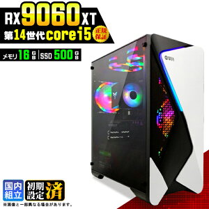 �_�}���\���l�����^�y�V�i �������Y 1�N�ۏ؁z�Q�[�~���OPC �f�X�N�g�b�v�p�\�R�� �r�W�l�X Radeon RX9060XT ��14���� corei5 Windows11 ������ 16GB SSD500GB �Q�[�� �Q�[�~���O�p�\�R�� �f�X�N�g�b�vPC ��