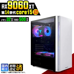 �_���S1�N�ۏ؁^�y�V�i �������Y�z�Q�[�~���OPC �f�X�N�g�b�v�p�\�R�� �r�W�l�X Radeon RX9060XT ��14���� corei5 Windows11 ������ 32GB SSD500GB �Q�[�� �Q�[�~���O�p�\�R�� �f�X�N�g�b�vPC ���X�y�b�N e