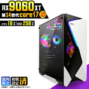 �_�}���\���l�����^�y�V�i �������Y 1�N�ۏ؁z�Q�[�~���OPC �f�X�N�g�b�v�p�\�R�� �r�W�l�X Radeon RX9060XT ��14���� corei7 Windows11 ������ 16GB SSD256GB �Q�[�� �Q�[�~���O�p�\�R�� �f�X�N�g�b�vPC ��