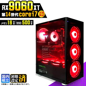 �_1���܂Ō��艿�i�^�y�V�i �������Y�z�Q�[�~���OPC �f�X�N�g�b�v�p�\�R�� �r�W�l�X Radeon RX9060XT ��14���� corei7 Windows11 ������ 16GB SSD500GB �Q�[�� �Q�[�~���O�p�\�R�� �f�X�N�g�b�vPC ���X�y�b