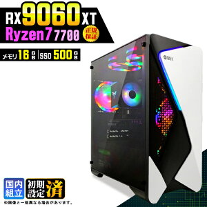 �_�}���\���l�����^�y�V�i �������Y 1�N�ۏ؁z�Q�[�~���OPC �f�X�N�g�b�v�p�\�R�� �r�W�l�X Radeon RX9060XT Ryzen7 7700 Windows11 ������ 16GB SSD 500GB �Q�[�� �Q�[�~���O�p�\�R�� �f�X�N�g�b�vPC ���X�y