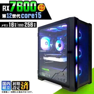 �_���S1�N�ۏ؁^�y�V�i �������Y�z�Q�[�~���OPC �f�X�N�g�b�v�p�\�R�� �r�W�l�X Radeon RX7600 ��12���� corei5 Windows11 ������ 16GB SSD256GB �Q�[�� �Q�[�~���O�p�\�R�� �f�X�N�g�b�vPC ���X�y�b�N e�X