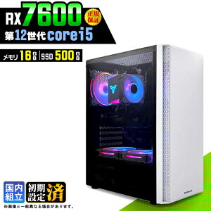 �y�V�i �������Y�z�Q�[�~���OPC �f�X�N�g�b�v�p�\�R�� �r�W�l�X Radeon RX7600 ��12���� corei5 Windows11 ������ 16GB SSD500GB �Q�[�� �Q�[�~���O�p�\�R�� �f�X�N�g�b�vPC ���X�y�b�N e�X�|�[�c ���{�̂�