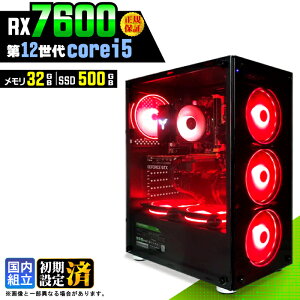�y�V�i �������Y�z�Q�[�~���OPC �f�X�N�g�b�v�p�\�R�� �r�W�l�X Radeon RX7600 ��12���� corei5 Windows11 ������ 32GB SSD500GB �Q�[�� �Q�[�~���O�p�\�R�� �f�X�N�g�b�vPC ���X�y�b�N e�X�|�[�c ���{�̂�