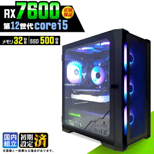 �y�V�i �������Y�z�Q�[�~���OPC �f�X�N�g�b�v�p�\�R�� �r�W�l�X Radeon RX7600 ��12���� corei5 Windows11 ������ 32GB SSD500GB �Q�[�� �Q�[�~���O�p�\�R�� �f�X�N�g�b�vPC ���X�y�b�N e�X�|�[�c ���{�̂�