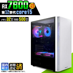 �y�V�i �������Y�z�Q�[�~���OPC �f�X�N�g�b�v�p�\�R�� �r�W�l�X Radeon RX7600 ��12���� corei5 Windows11 ������ 32GB SSD500GB �Q�[�� �Q�[�~���O�p�\�R�� �f�X�N�g�b�vPC ���X�y�b�N e�X�|�[�c ���{�̂�