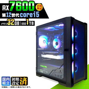 �y�V�i �������Y�z�Q�[�~���OPC �f�X�N�g�b�v�p�\�R�� �r�W�l�X Radeon RX7600 ��12���� corei5 Windows11 ������ 32GB SSD1TB �Q�[�� �Q�[�~���O�p�\�R�� �f�X�N�g�b�vPC ���X�y�b�N e�X�|�[�c ���{�̂̂�