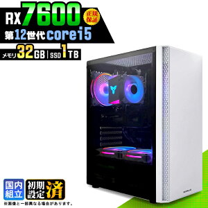 �y�V�i �������Y�z�Q�[�~���OPC �f�X�N�g�b�v�p�\�R�� �r�W�l�X Radeon RX7600 ��12���� corei5 Windows11 ������ 32GB SSD1TB �Q�[�� �Q�[�~���O�p�\�R�� �f�X�N�g�b�vPC ���X�y�b�N e�X�|�[�c ���{�̂̂�