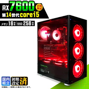 �_�}���\������l���^�y�V�i �������Y�z�Q�[�~���OPC �f�X�N�g�b�v�p�\�R�� �r�W�l�X Radeon RX7600 ��14���� corei5 Windows11 ������ 16GB SSD256GB �Q�[�� �Q�[�~���O�p�\�R�� �f�X�N�g�b�vPC ���X�y�b