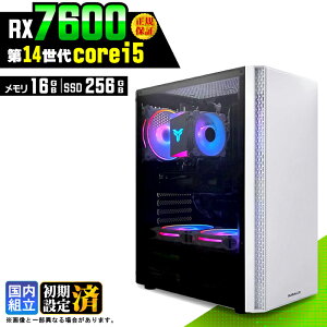 �_�}���\������l���^�y�V�i �������Y�z�Q�[�~���OPC �f�X�N�g�b�v�p�\�R�� �r�W�l�X Radeon RX7600 ��14���� corei5 Windows11 ������ 16GB SSD256GB �Q�[�� �Q�[�~���O�p�\�R�� �f�X�N�g�b�vPC ���X�y�b