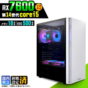 �_���S1�N�ۏ؁^�y�V�i �������Y�z�Q�[�~���OPC �f�X�N�g�b�v�p�\�R�� �r�W�l�X Radeon RX7600 ��14���� corei5 Windows11 ������ 16GB SSD500GB �Q�[�� �Q�[�~���O�p�\�R�� �f�X�N�g�b�vPC ���X�y�b�N e�X