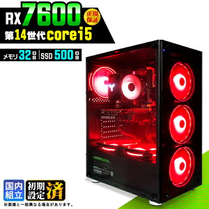 �_���S1�N�ۏ؁^�y�V�i �������Y�z�Q�[�~���OPC �f�X�N�g�b�v�p�\�R�� �r�W�l�X Radeon RX7600 ��14���� corei5 Windows11 ������ 32GB SSD500GB �Q�[�� �Q�[�~���O�p�\�R�� �f�X�N�g�b�vPC ���X�y�b�N e�X