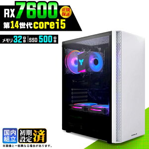 �_���S1�N�ۏ؁^�y�V�i �������Y�z�Q�[�~���OPC �f�X�N�g�b�v�p�\�R�� �r�W�l�X Radeon RX7600 ��14���� corei5 Windows11 ������ 32GB SSD500GB �Q�[�� �Q�[�~���O�p�\�R�� �f�X�N�g�b�vPC ���X�y�b�N e�X