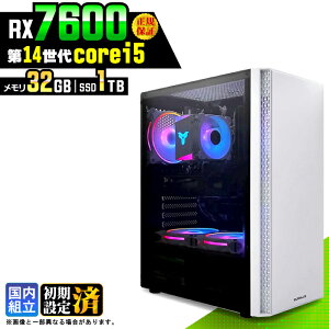 �_���S1�N�ۏ؁^�y�V�i �������Y�z�Q�[�~���OPC �f�X�N�g�b�v�p�\�R�� �r�W�l�X Radeon RX7600 ��14���� corei5 Windows11 ������ 32GB SSD1TB �Q�[�� �Q�[�~���O�p�\�R�� �f�X�N�g�b�vPC ���X�y�b�N e�X�|