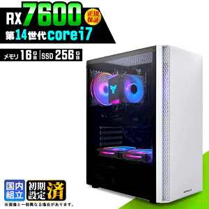 �_�}���\������l���^�y�V�i �������Y�z�Q�[�~���OPC �f�X�N�g�b�v�p�\�R�� �r�W�l�X Radeon RX7600 ��14���� corei7 Windows11 ������ 16GB SSD256GB �Q�[�� �Q�[�~���O�p�\�R�� �f�X�N�g�b�vPC ���X�y�b