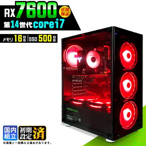�_���S1�N�ۏ؁^�y�V�i �������Y�z�Q�[�~���OPC �f�X�N�g�b�v�p�\�R�� �r�W�l�X Radeon RX7600 ��14���� corei7 Windows11 ������ 16GB SSD500GB �Q�[�� �Q�[�~���O�p�\�R�� �f�X�N�g�b�vPC ���X�y�b�N e�X