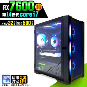 �_���S1�N�ۏ؁^�y�V�i �������Y�z�Q�[�~���OPC �f�X�N�g�b�v�p�\�R�� �r�W�l�X Radeon RX7600 ��14���� corei7 Windows11 ������ 32GB SSD500GB �Q�[�� �Q�[�~���O�p�\�R�� �f�X�N�g�b�vPC ���X�y�b�N e�X