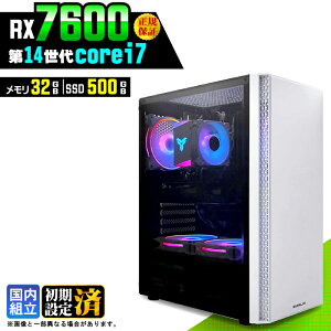 �_���S1�N�ۏ؁^�y�V�i �������Y�z�Q�[�~���OPC �f�X�N�g�b�v�p�\�R�� �r�W�l�X Radeon RX7600 ��14���� corei7 Windows11 ������ 32GB SSD500GB �Q�[�� �Q�[�~���O�p�\�R�� �f�X�N�g�b�vPC ���X�y�b�N e�X