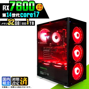 �_���S1�N�ۏ؁^�y�V�i �������Y�z�Q�[�~���OPC �f�X�N�g�b�v�p�\�R�� �r�W�l�X Radeon RX7600 ��14���� corei7 Windows11 ������ 32GB SSD1TB �Q�[�� �Q�[�~���O�p�\�R�� �f�X�N�g�b�vPC ���X�y�b�N e�X�|