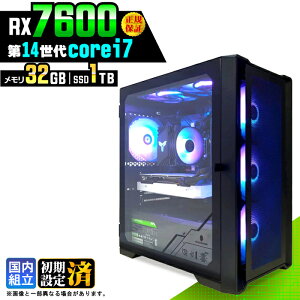 �_�}���\������l���^�y�V�i �������Y�z�Q�[�~���OPC �f�X�N�g�b�v�p�\�R�� �r�W�l�X Radeon RX7600 ��14���� corei7 Windows11 ������ 32GB SSD1TB �Q�[�� �Q�[�~���O�p�\�R�� �f�X�N�g�b�vPC ���X�y�b�N