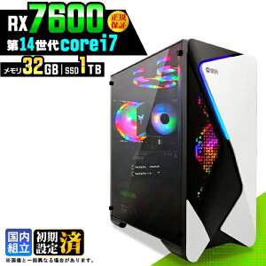 �_���S1�N�ۏ؁^�y�V�i �������Y�z�Q�[�~���OPC �f�X�N�g�b�v�p�\�R�� �r�W�l�X Radeon RX7600 ��14���� corei7 Windows11 ������ 32GB SSD1TB �Q�[�� �Q�[�~���O�p�\�R�� �f�X�N�g�b�vPC ���X�y�b�N e�X�|