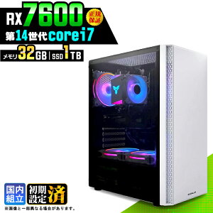 �_���S1�N�ۏ؁^�y�V�i �������Y�z�Q�[�~���OPC �f�X�N�g�b�v�p�\�R�� �r�W�l�X Radeon RX7600 ��14���� corei7 Windows11 ������ 32GB SSD1TB �Q�[�� �Q�[�~���O�p�\�R�� �f�X�N�g�b�vPC ���X�y�b�N e�X�|
