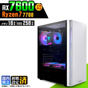 �_�}���\������l���^�y�V�i �������Y�z�Q�[�~���OPC �f�X�N�g�b�v�p�\�R�� �r�W�l�X Radeon RX7600 Ryzen7 7700 Windows11 ������ 16GB SSD256GB �Q�[�� �Q�[�~���O�p�\�R�� �f�X�N�g�b�vPC ���X�y�b�N e�X