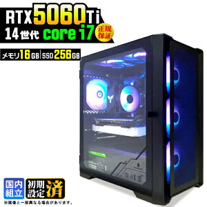 �y�ŐVRTX5060Ti�z�_���S1�N�ۏ؁^�Q�[�~���OPC �f�X�N�g�b�v�p�\�R�� �r�W�l�X GeForce RTX5060Ti ��14���� corei7 Windows11 16GB SSD256GB �Q�[�� �Q�[�~���O�p�\�R�� �f�X�N�g�b�vPC ���_ APEX FF14 VALO e�X�|