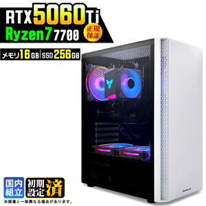 �y�ŐVRTX5060Ti�z�_���S1�N�ۏ؁^�Q�[�~���OPC �f�X�N�g�b�v�p�\�R�� �r�W�l�X GeForce RTX5060Ti Ryzen7 7700 Windows11 16GB SSD256GB �Q�[�� �Q�[�~���O�p�\�R�� �f�X�N�g�b�vPC ���_ APEX FF14 VALO e�X�|�[�c 