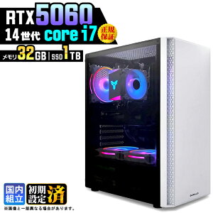 �y�ŐVRTX5060���ځz�_���S1�N�ۏ؁^�Q�[�~���OPC �f�X�N�g�b�v�p�\�R�� �r�W�l�X GeForce RTX5060 ��14���� corei7 Windows11 ������ 32GB SSD1TB �Q�[�� �Q�[�~���O�p�\�R�� �f�X�N�g�b�vPC �����n�� e�X�|
