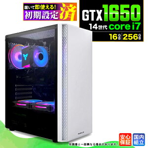 �_�X�[�p�[�Z�[������l���^ �_���S1�N�ۏ؁^�y�V�i �������Y�z�Q�[�~���OPC �f�X�N�g�b�v�p�\�R�� �r�W�l�X GeForce RTX1650 ��14���� corei7 Windows11 ������ 16GB SSD256GB �Q�[�� �Q�[�~���O�p�\�R�� 