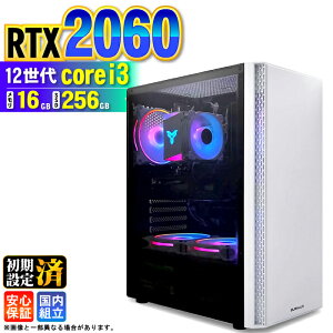 �_���S1�N�ۏ؁^�y�V�i �������Y�z�Q�[�~���OPC �f�X�N�g�b�v�p�\�R�� �r�W�l�X GeForce RTX2060 ��12���� corei3 Windows11 ������ 16GB SSD256GB �Q�[�� �Q�[�~���O�p�\�R�� �f�X�N�g�b�vPC ���X�y�b�N e