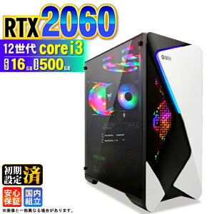 �_�{������l���^�Q�[�~���OPC �f�X�N�g�b�v�p�\�R�� �r�W�l�X GeForce RTX2060 ��12���� corei3 Windows11 ������ 16GB SSD500GB �Q�[�� �Q�[�~���O�p�\�R�� �f�X�N�g�b�vPC ���X�y�b�N e�X�|�[�c �V�i