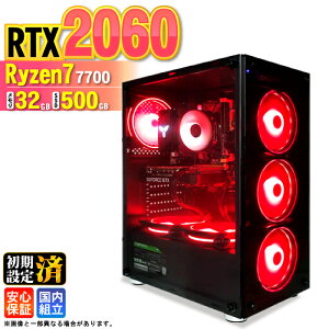 �_�{������l���^�y�V�i �������Y�z�Q�[�~���OPC �f�X�N�g�b�v�p�\�R�� �r�W�l�X GeForce RTX2060 Ryzen7 7700 Windows11 ������ 32GB SSD500GB �Q�[�� �Q�[�~���O�p�\�R�� �f�X�N�g�b�vPC ���X�y�b�N e�X�|
