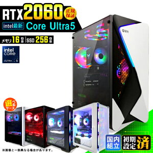 �yintel �ŐVCPU Core Ultra 5�z�_���S1�N�ۏ؁^�Q�[�~���OPC �f�X�N�g�b�v�p�\�R�� �r�W�l�X GeForce RTX2060 Windows11 ������ 16GB SSD256GB ���_ Apex FF14 VALORANT Minecraft GTA ���S�� ����ҏW �z�M e�X�|�[�c �V