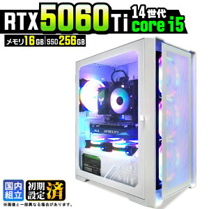 �y�ŐVRTX5060Ti�z�y�����g���� �V�i�z�Q�[�~���OPC �f�X�N�g�b�v�p�\�R�� �r�W�l�X GeForce RTX5060Ti ��14���� corei5 Windows11 10 ������ 16GB SSD256GB 1�N�ۏ� �Q�[�� �Q�[�~���O�p�\�R�� �f�X�N�g�b�vPC 