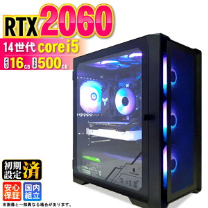 �y�ŒZ���������z�y�V�i �������Y 1�N�ۏؕt�z�Q�[�~���OPC �f�X�N�g�b�v�p�\�R�� �r�W�l�X GeForce RTX2060 ��14���� corei5 Windows11 ������ 16GB SSD500GB �Q�[�� �Q�[�~���O�p�\�R�� �f�X�N�g�b�vPC ��