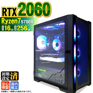 �y�ŒZ���������z�y�V�i �������Y 1�N�ۏؕt�z�Q�[�~���OPC �f�X�N�g�b�v�p�\�R�� �r�W�l�X GeForce RTX2060 Ryzen7 5700X Windows11 ������ 16GB SSD256GB �Q�[�� �Q�[�~���O�p�\�R�� �f�X�N�g�b�vPC ���X�y