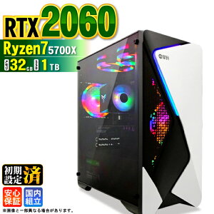 �y�ŒZ���������z�y�V�i �������Y 1�N�ۏؕt�z�Q�[�~���OPC �f�X�N�g�b�v�p�\�R�� �r�W�l�X GeForce RTX2060 Ryzen7 5700X Windows11 ������ 32GB SSD1TB �Q�[�� �Q�[�~���O�p�\�R�� �f�X�N�g�b�vPC ���X�y