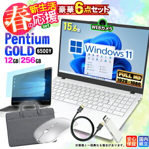 �_�X�[�p�[SALE ����50��OFF�^�y���r���[��1.5�N�ۏ؁z�V��������6�_ �Z�b�g �m�[�g�p�\�R�� �V�i Intel Pentium GOLD 6500Y ������12GB SSD256GB Windows11 WPS Office�t�� 15.6�C���` �t��HD �m�[�gPC Wi-Fi Bluetooth H