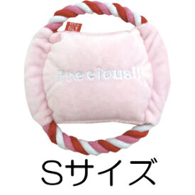 ○【ネコポス8個OK】ノルコーポレーション　LET'S PET'S LOOP OF ROPE/レッツ・ペッツ・ループ・オブ・ロープ　Sサイズ ピンク (ペット/犬/おもちゃ/ロープ/いぬ/イヌ/超小型犬/小型犬/フリスビー型)
