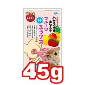 ○【メール便6個・ネコポス12個OK】マルカン　おててからあたえるフルーツミックス 45g MR-681