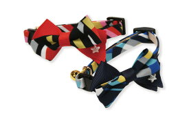 ●【メール便3個・ネコポス5個OK】【アモワークス】Cat Amo.k　ジオメ　カラー　S・Mサイズ　猫用（レッド・ブルー）