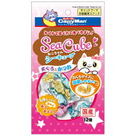 ○【メール便6個・ネコポス20個OK】［ドギーマンハヤシ］ねこちゃんシーキューブ まぐろとかつお 12個　…