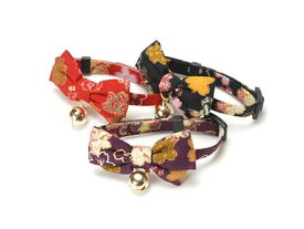☆●【メール便3個・ネコポス6個OK】【アモワークス】Cat Amo.k　帯結びりぼん　カラー　S・Mサイズ　猫用（ブラック・レッド・パープル）