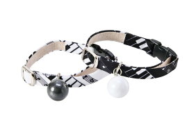 ●【メール便2個・ネコポス4個OK】【アモワークス】Cat Amo.k　J−ピアノ　カラー　S・Mサイズ　猫用（ホワイト・ブラック）日本製