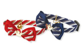 ●【メール便3個・ネコポス5個OK】【アモワークス】Cat Amo.k　ロイヤル　カラー　S・Mサイズ　猫用（レッド・ネイビー）